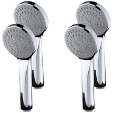 COBRA 크롬 샤워헤드, 4개, 실버 × 1개