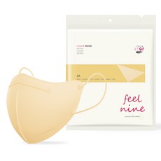 필나인 라이트핏 투디 보건용 마스크 중형 KF94, 25매입, 1개, 크림베이지