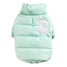 SassyDog 鋪棉外套 防潑水 拉繩洞 韓風C字, 果綠色, 1件
