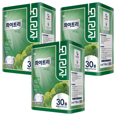 mona LISa. Whitely 草本花園 天然紙漿 3層 高級捲筒衛生紙, 3個, 30m, 30入