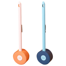 EDISH 壹滴水 圓形壁掛縫隙馬桶刷組 2件組 4.2 x 39cm 500g, 顏色隨機, 1組