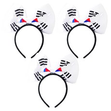 PARTYSHOW 巨型太極旗髮箍, 混合顏色, 3個