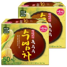 NOKCHAWON 綠茶園 玉米鬚茶 50包, 韓國人的飯後常備飲品，去油解膩，利尿排毒, 1.5g, 2盒