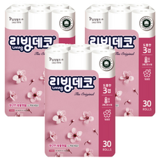 Living SOFT TISSUE The Original 3層衛生紙, 30m, 30入, 3個