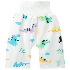 日本竹纖維隔尿褲, 恐龍 白色, 1件