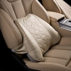 VENDICT 記憶海綿汽車腰墊, 1個, 棉米色