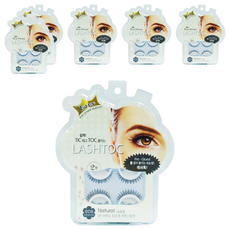 lashtoc 第2季免膠一觸式假睫毛, 自然, 6個