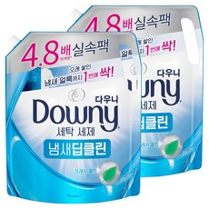 다우니 냄새 딥클린 프레시 클린 액상세제 리필, 2.2L, 1개입, 2개