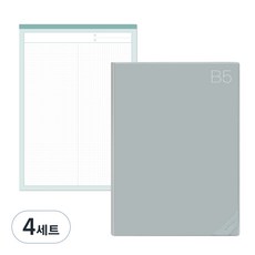 데얼스 도큐먼트 파일홀더 B5 + 노트패드 B5, 민트, 4세트