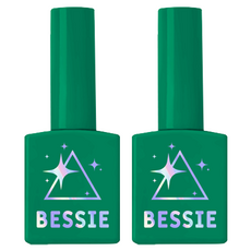 BESSIE 彩色凝膠 金屬稜鏡, 2個, G19 MIDDLE GREEN, 11ml
