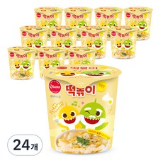 Otaste Baby shark聯名杯裝奶油味炒年糕, 24入, 111g