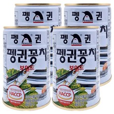펭귄 꽁치 보일드 통조림, 400g, 4개