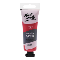 Mont Marte 蒙瑪特 壓克力顏料 PMMT5003 金屬紅, 50ml, 1色