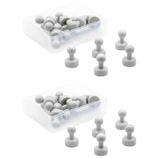 파스텔 체스형 자석 홀더 소, 그레이, 20개