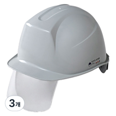 동명 신투구형 보안경 안전모 DMS-D-3001SH, 그레이, 3개
