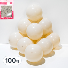PARTYSHOW SHOW 氣球 30cm, 100個, 沙米色