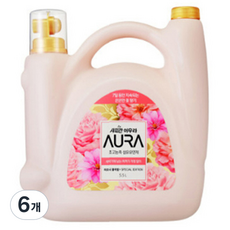 아우라 초고농축 섬유유연제 피오니 블러썸 본품, 5.5L, 6개