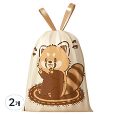 타미나요 귀여운 비닐 파우치 랫서팬더 80p, 2개, 15L