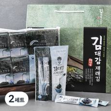 김대감 발효간장 도시락김 4g x 16개입 x 2개 + 스틱김자반 10g x 7개입 x 3개 선물세트, 2세트