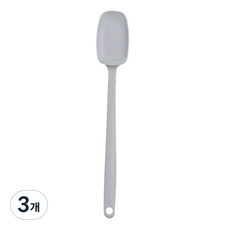 키친팩토리 파스텔 실리콘 미니볶음스푼, 그레이, 3개