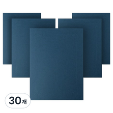 우진산업 2겹 종이상장케이스 무지, 군청색, 30개