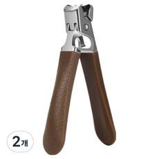 DeepTalk 不鏽鋼厚腳趾甲專用大型指甲剪 DT0764, 2個, 深棕色