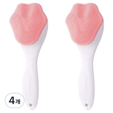 Minaru 黑頭深層清潔矽膠刷, 4個, 粉紅色