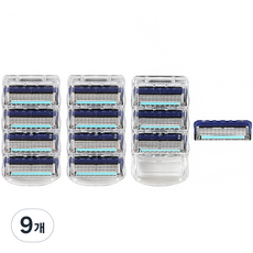 Onbiyu 吉列兼容 Premium Close 5 剃須刀刀片 Fusion Proglide, 9個, 4入