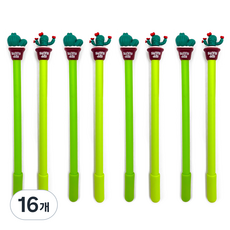 더오픈하우스 선인장 젤펜 0.5mm 01-0159, 랜덤발송, 16개