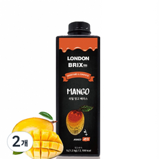 LONDON BRIX 芒果濃縮汁, 1L, 2瓶
