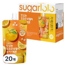 슈가로로 맛있는 코코 곤약젤리 유자 레몬, 150g, 20개