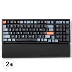 키크론 액세서리 실리콘 키크론 팜레스트 K4 Pro / Q5 / V5 PR51, 블랙, 2개