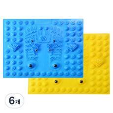 허브젠 책상 아래 시원한 자석 발마사지 발바닥 침 39 x 29 cm, 랜덤발송, 6개