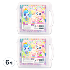 캐치티니핑 새콤달콤 크레파스 화이트, 24색, 6개