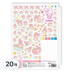 Sanrio 三麗鷗 索引L型資料夾, 20個, 美樂蒂