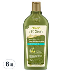 달란 퓨어 올리브오일 너리싱 샴푸 볼류마이징, 6개, 400ml