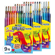 지구화학 투명이 색연필, 24색, 9개