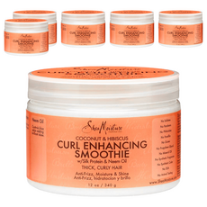 Shea Moisture 椰油牡丹保濕柔順造型霜 捲髮適用, 340g, 6個