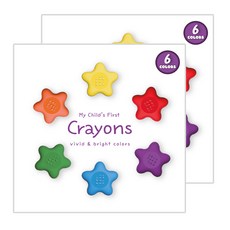 ARTMORE Stella 幼兒彩色鉛筆蠟筆, 2個, 6色