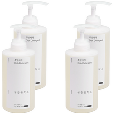 생활공작소 주방세제 쌀뜨물향, 500ml, 4개