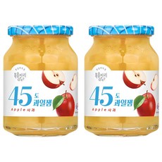 복음자리 45도 과일잼 사과, 350g, 2개