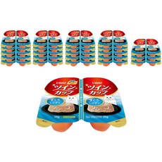 이나바 고양이 트윈컵 간식캔 IMC-212, 혼합맛(참치/치어), 70g, 24개