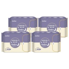 Finetech 釩泰 抑菌涼感衛生棉 棉柔表層 量大不擔心 7片 29cm, 夜用型, 4包