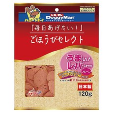 DoggyMan 多格漫 日式雞肝切片經濟包 82180 2個月以上小型犬適用, 雞肝, 120g, 1包