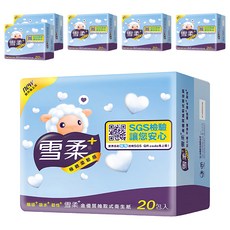雪柔 金優質抽取式衛生紙, 觸感+吸水+韌性, 不含螢光劑, 產品可沖入馬桶, 20包, 6袋