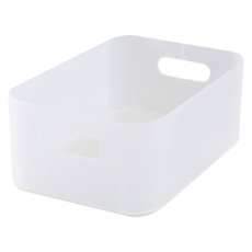 KEYWAY 聯府 來可PET開放式罝物盒, 白色, 1個