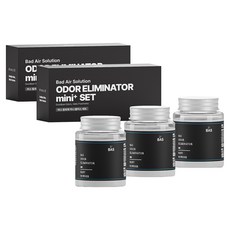 Bad Air Solution 迷你除臭劑Plus 3入 嬰兒爽身粉香, 2套, 160g