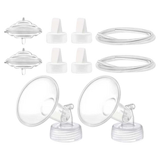 maymom 電動吸乳器4in1全配組 Avent/貝瑞克/優合/馨乃樂部分機型適用 21mm, 1組, 透明色