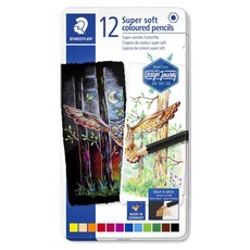 STAEDTLER 施德樓 軟性色鉛筆, 12色, 1盒