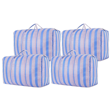 Join Made 特大號搬家袋 採購袋 棉被衣物收納袋 230L, 混色, 4個